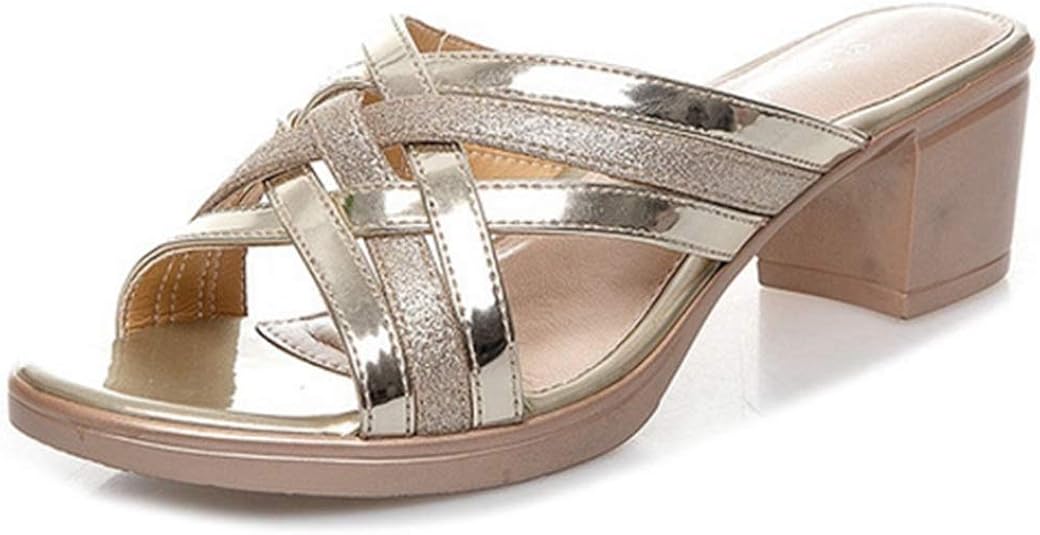 Konner 30 Womens Feather Chunky Heel Sandals (With images) | Sandals heels, Chunky heels sandals 