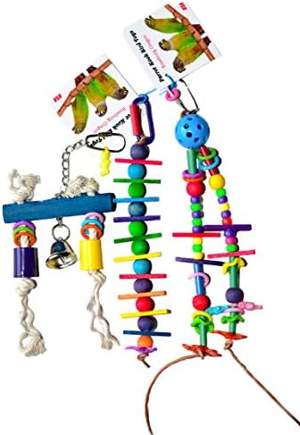 Three Piece Favorites Bird Toys For Small Parrots USA