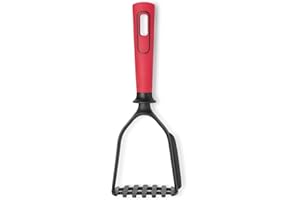Starfrit Nylon Potato Masher with Integrated Scraper - Won't Scratch Cookware - Non-Slip Handle - Heat Resistant - Dishwasher