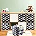 homyfort Cube Storage Organizer Bins 11x11 - Fabric Storage Cubes Bin Foldable Baskets Square Box with Labels and Dual Sturdy Handles for Shelf, Nursery, Cabinet, Clothes, Toys, Set of 6 (Grey)