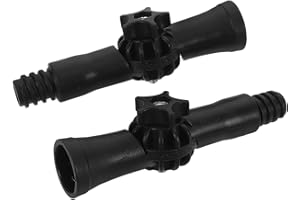 VANZACK 2pcs Rotatable Light Bulb Changer Attachment with Swivel Joint, 3/4" Thread Pole Connector