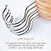 StorageWorks 20-Pack Solid Wood Coat Hangers, Wooden Clothes Hangers, Natural Finish
