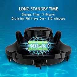 alescu Cordless Robotic Pool Vacuum - Self-Parking