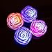 Valentine's Day Flameless Candles ,6-Battery Powered, Waterproof, Color Changing (7 Colors) LED Romantic Rose Flower Night Light Floating Candle.