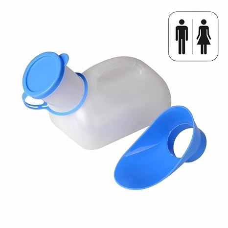 EROSPA® - Tragbare Mobile Toilette (Urinal) mit Tragegriff - 1.000 ml - Männer/Frauen/Kinder