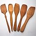 Wooden Cooking Spoons Set With 2 Bonus Oven Gloves - Natural Hardwood Cooking Utensils – 5 Nonstick Wooden Spatula and Spoons for Kitchen - Super Durable Eco-friendly Beechwood Spoons by Ecosall