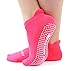 Live Happy Be Healthy Non-Slip Socks Yoga Barre Pilates Hospital Maternity Sock w/Grips for Women Men 2-Pairs Black (3 Pairs Multicolor Black Grey Pink)