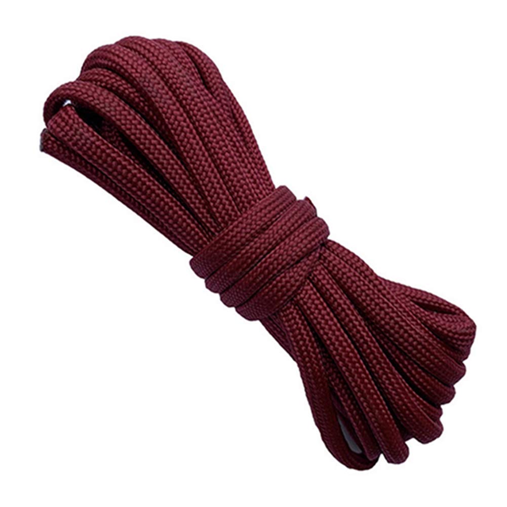 Egurs Paracord 15m/49ft Bunt Paracord Seil Schnüre 550 ?4mm Paracord Schnur Outdoor Camping Zubehör Zeltseil für Armband Schlüsselanhänger Anhänger Haustier Halsband Seile Rotwein