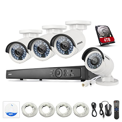ANNKE-60MP-8Ch-Network-NVR-Security-System-with4x-40MP-POE-Outdoor-Bullet-IP-Cameras-100ft-Night-Vision-One-4TB-HDD-Included