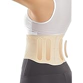 Super Thin Back Brace for Lower Back Pain Women Men, Lumbar Support Waist Support Brace for Women Lower Back Pain Relief Products, Hip Belt Waist Belt Sciatic Nerve Brace for Women Men (Beige, Large)