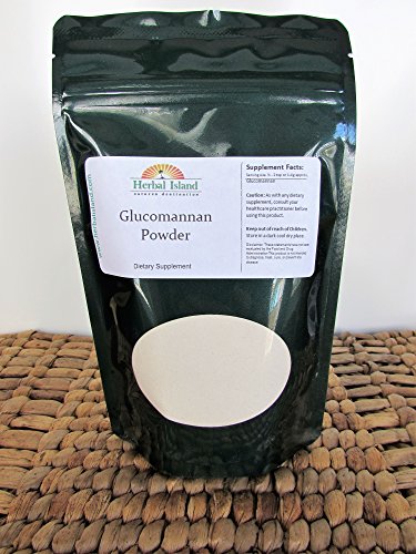 Glucomannan Konjac Powder 1 LB or 16 OZ (100% Pure & Natural Weight Loss) & Free Shipping