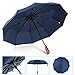 Clear Umbrella, Mirviory Transparent Bubble Dome Umbrella, Lightweight Easy Carrying Suitable For Women And Girls, Wedding Decoration Umbrella (blue)