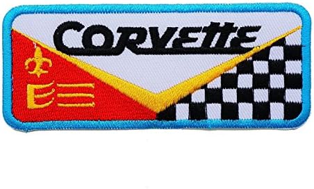 Corvette Embroidered Iron on Patch ,Sew On Car Logo Clothes Motorcycle Chevrolet