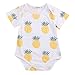 TheFound Newborn Unisex Baby Bodysuit Short Fruit Print Sleeve Romper Shirt One Piece Outfit 6-12M, Pineapple