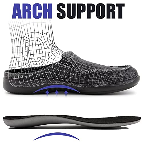 Plantar Fasciitis Slippers for Men Arch Support Orthopedic Canvas