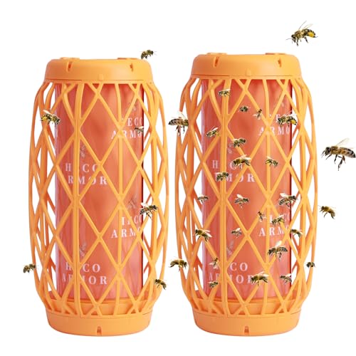 Wasp Traps Outdoor Hanging, Bee Traps for Outdoor Orange Jacket Trap, Bees Catc…