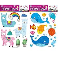Stereo Whale Sticker Alpaca Sticker for Children