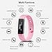 Fitness Tracker, Homogo Smart Band Activity Health Tracker with Slim Touch Screen for Step Distance Calories track, Sleep monitor, pedometer and more (Pink)