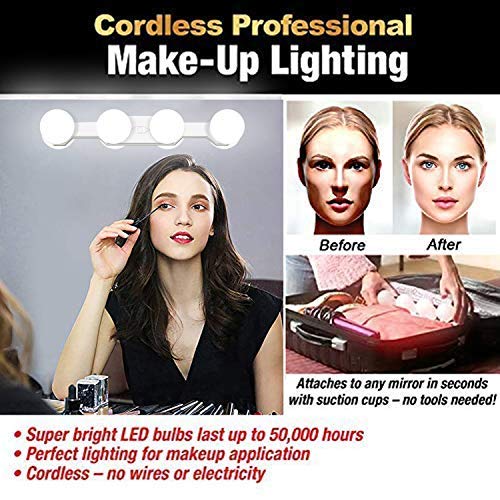 Portable LED Makeup Lights,Cordless Rechargeable Professional LED