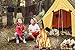 Beistle Premium 3-D Campfire Centerpiece (3-Pack) & Campfire Adventure Tablecover | Children's Reusable Party Decoration | Camping, Western Party, Cowboys & Indians and More