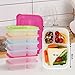 Meal Prep Containers,10 pack Lunch Boxes,Food Storage with lids,BPA Free Bento Lunch box Set with 3 Seperated Compartments,Leak Proof,Resuable,Stackable,Microwaveable,Freezer and Dishwasher Safe
