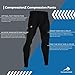 CompressionZ Men's Compression Pants for Workout, Sports|Base Layer Running Tights Leggings Black
