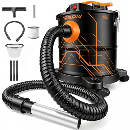 Ash Vacuum for Pellet Stoves,5 Gallon 1200W Super-Powered Suction