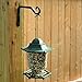Gray Bunny Outdoor Plant Hanger Hook, 6” Hand Forged Straight Iron Wall Hooks for Bird Feeders, Lanterns, Wind Chimes, Patio Decor - Black