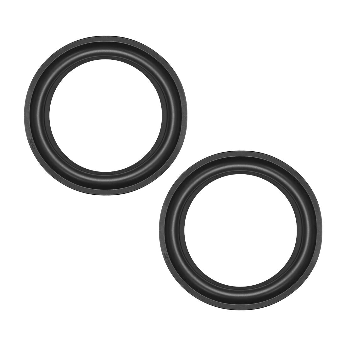 sourcing map 7" 7inch Speaker Rubber Edge Surround Rings Replacement Part for Speaker Repair or DIY 2pcs