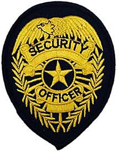 EagleEmblems PM4090 Patch-Security Off-Shld (YLW/Blk) (3.75'')