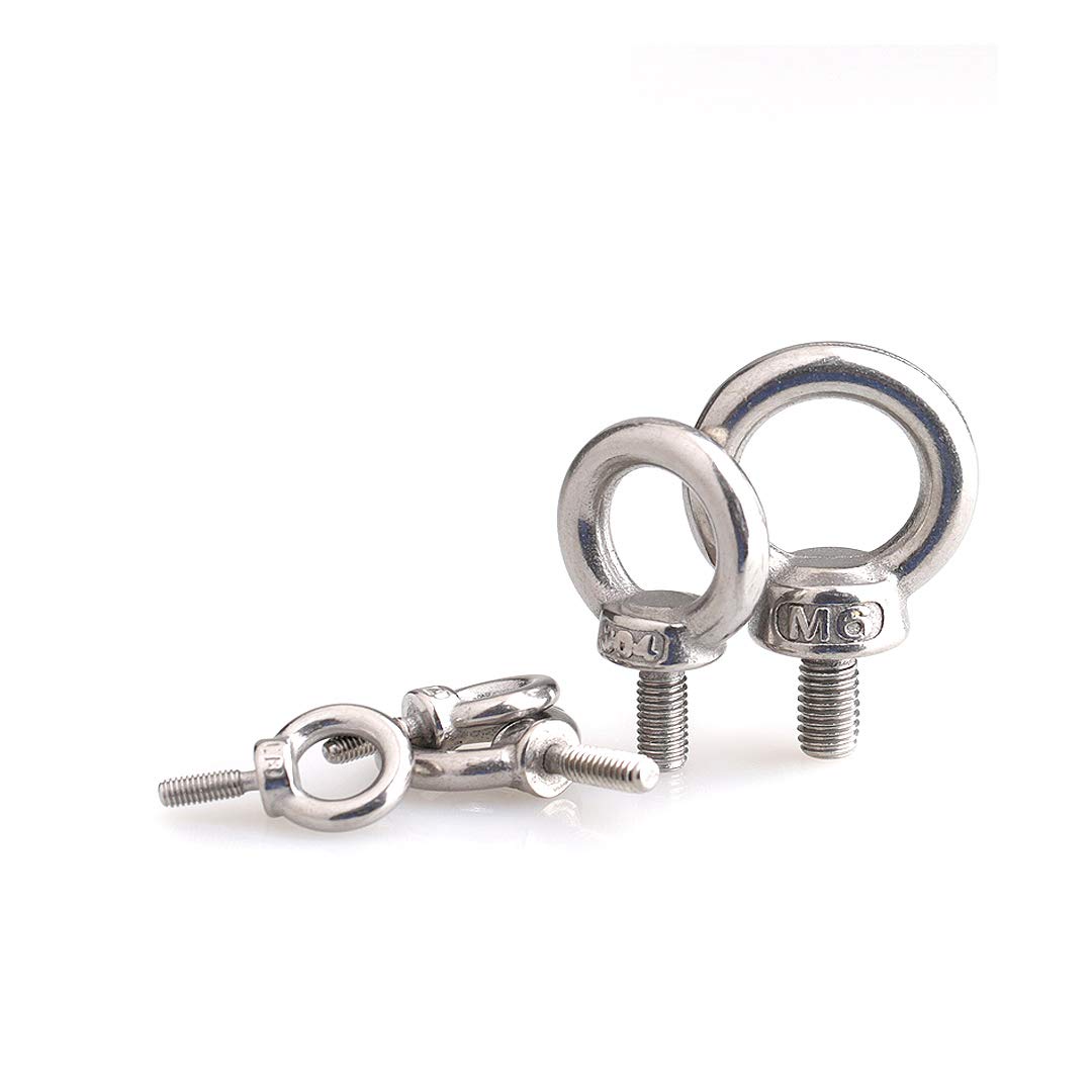 BOZONLI Stainless Steel Eye Bolts, Extended O-ring Lifting Eye Screws, M12*50mm,1 pcs