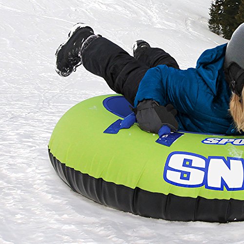 Sportsstuff Inflatable 48-Inch Sno-Nut Snow Tube with Foam Handles (2 Pack)
