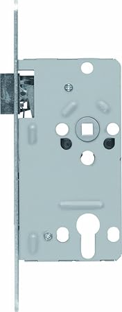 ABUS 21039 Tür-Einsteckschloss Profilzylinder TKZ20 R S, für DIN-rechts Türen, silber