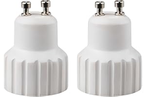 Generic 2 GU10 to GU10 Adapter Lamp Sockets, Heat-Resistant Replacement Light Converters
