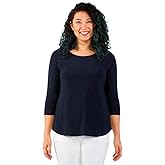 Sympli Women's Go to Classic T Relax, 3/4 Sleeve