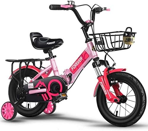 自転車 子供の自転車ショックアブソーバーカーボーイ折りたたみ4 5 6 7 8歳の女の子の赤ちゃん Color 16in 即納最大半額 3 Size
