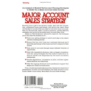 Major Account Sales Strategy