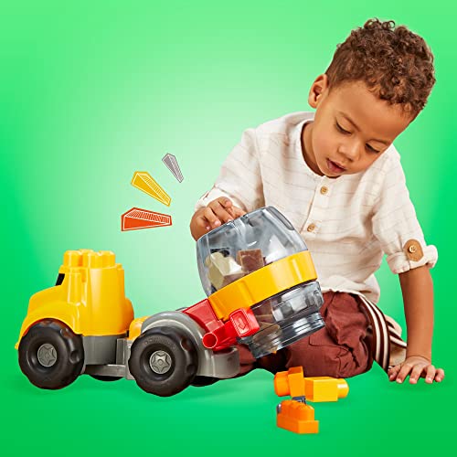 MEGA BLOKS Cat Fisher Price Toddler Building Blocks, Cement Mixer Toy