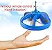 Geekercity Cute UFO Flying Disc - Mini Infrared Sensor Flying Saucer UFO Hand Induced Hovering and Floating Flight Hand Movements Toy UFO Magic Trick Toys with LED Lights (Blue)