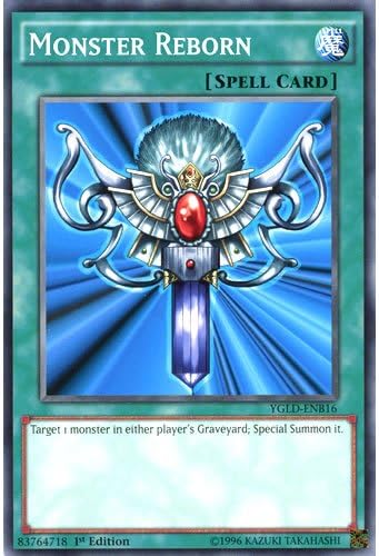 Amazon Com Yugioh Ygld Enb16 1st Ed Monster Reborn Common Card Yu Gi Oh Single Card By Deckboosters Toys Games