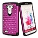Style4U LG G3 Case, LG G3 Bling Case LG G3 Studded Rhinestone Crystal Bling Hybrid Armor Case Cover for LG G3 with 1 HD Screen Protector and 1 Stylus [Purple/Black]