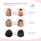 Trèsutopia Ionic Hair Straightening Brush with Fast Heated MCH Technology, Anti-Scald and Temperature Lock Function, 265 °F - 450 °F, 100-240 V Worldwide Voltage (Hot Pink)