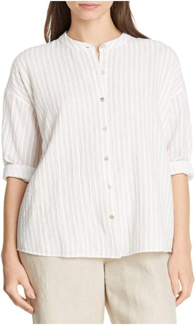 eileen fisher gauze top