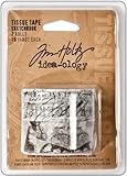Sketchbook Tissue Tape by Tim Holtz Idea-ology, 2 Rolls, 3/4 Inches x 16 Yards, Paper, Multicolored, TH92911