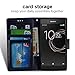 IDOOLS Leather Wallet Phone Case for Sony Xperia XA2 Ultra, Folding Flip Cases Protective Cover Strong Magnetic Closure Protector with Card Slots Kickstand (Blue, 6.0”)