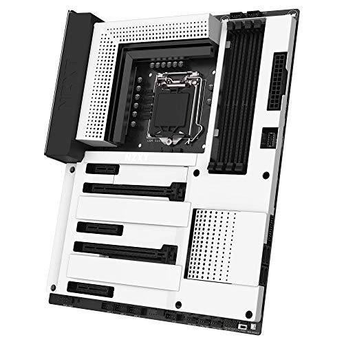 NZXT N7 Z390 - N7-Z39XT-W1 - Intel Z390 chipset (Supports 8th/9th Gen CPUs) - ATX Gaming Motherboard - Integrated I/O Shield - Intel Wireless-AC 9560 - Bluetooth V5 - Two M.2 Connectors - White