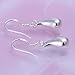 New Women 925 Sterling Silver Plated Water-drop Dangle Earring Studs Jewelry