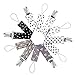 Baby Pacifier Clips by Upsimples - 6 Pack - Baby Pacifier Holder