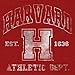 Tee Luv Harvard Athletic Department T-Shirt - Harvard University Shirt (Small) Crimson Heather