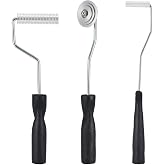 Fiberglass Roller Tools Kit, 3pcs Fiberglass Resin Laminating Bubble Roller Set for Tub Shower Bathtub Boat Repair
